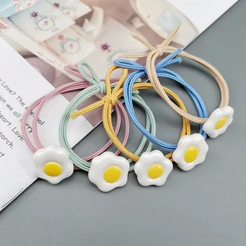 

New Style xuan ya Celebrity Style Hairband Mori Girl Line Korean-style Plumeria Rubra Headband Poached Eggs Flowers Hair Band Fr
