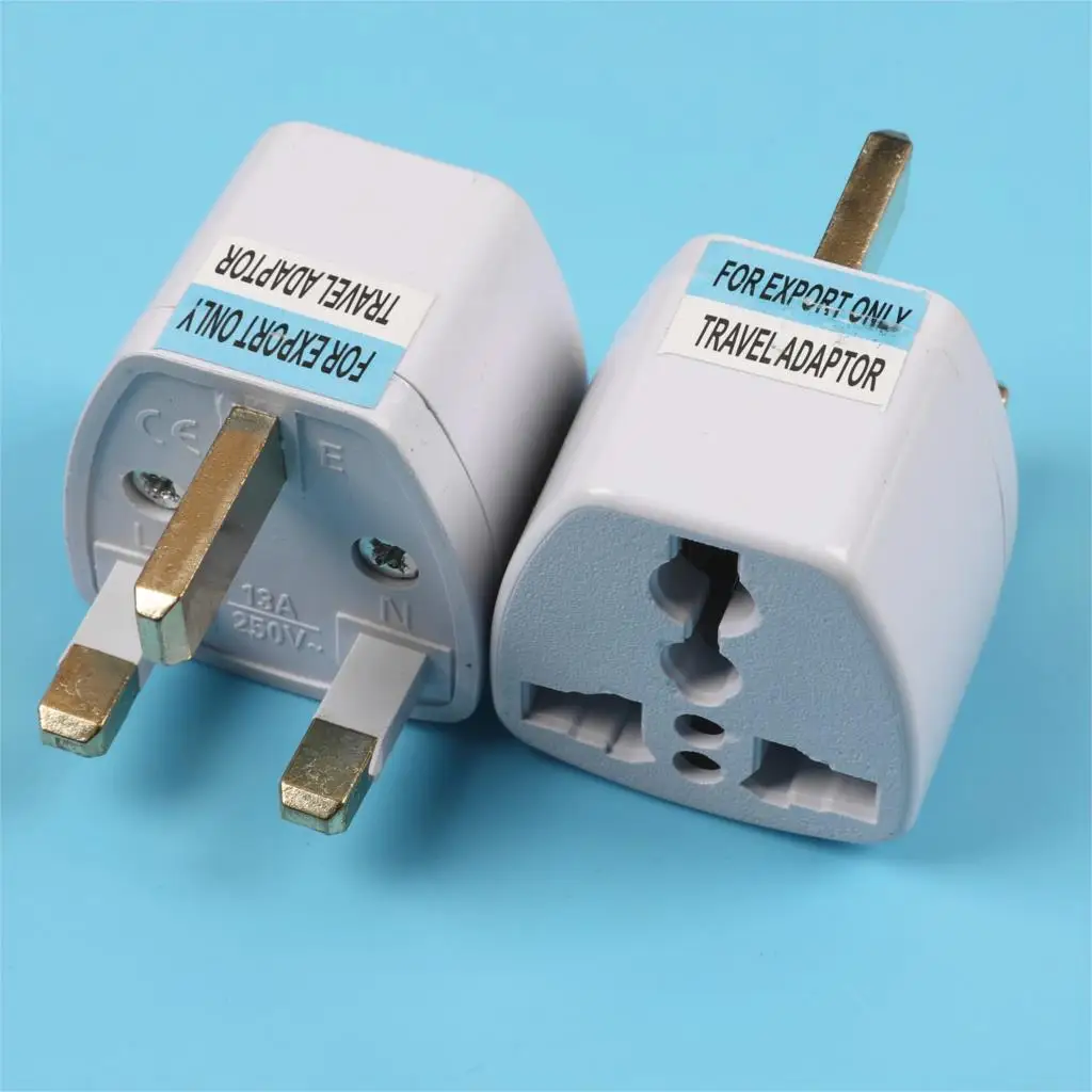 

General Travel Conversion Plug Adapter British Socket UK Adapter Lightweight and portable UK 3 Pin Plug Casual