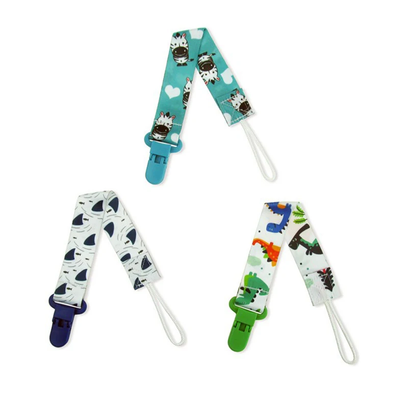 3Pcs/Pack Cartoon Pacifier Clips Animal Fruit Baby Newborn Soother Clip Chain Personalised Infant Present Gifts Baby Accessories