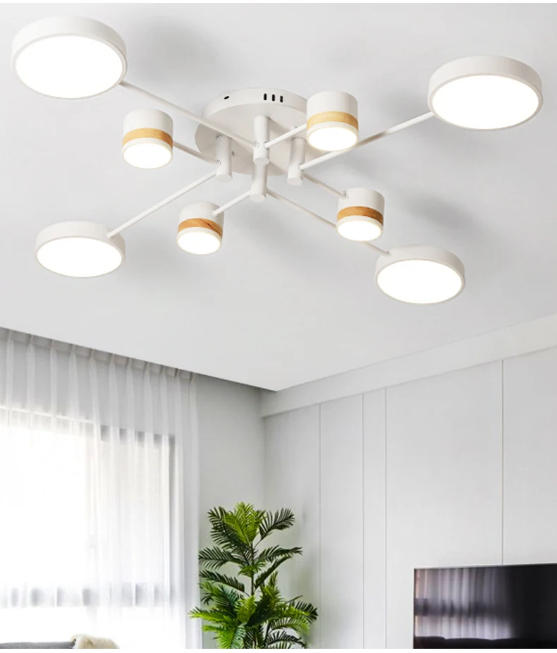 BOTIMI, домашний декор, светодиодный потолочный светильник для гостиной, круглые металлические потолочные лампы, монтируемые на поверхности, обеденные люстры, Светильники для спальни