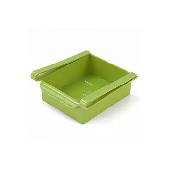 

Kitchen Hanging Refrigerator Partition Drawer Type Save Space Shelf Slide Arrangement Plastic Storage Rack