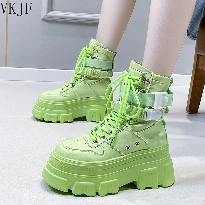 Chunky green boots Clearance