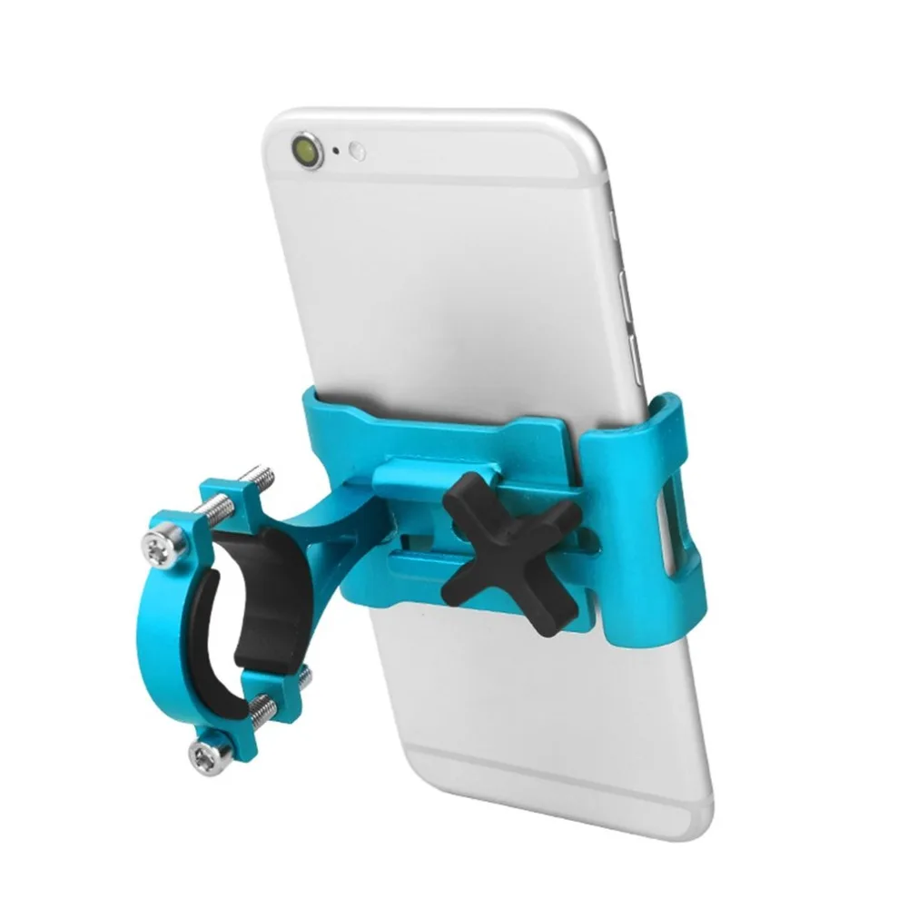 Держатель для телефона из алюминиевого сплава, крепление на руль мотоцикла, регулируемый Противоскользящий велосипед для телефона 3,5-6,2 дюймов