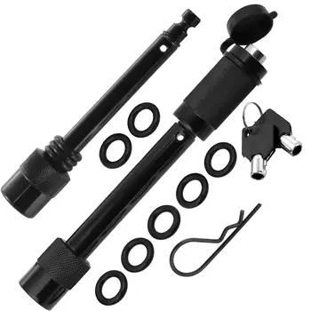 

5/8" & 1/2" Trailer Hitch Lock Pin Set with One Locking System 2 Keys for Class I, II, III, IV, V Tow Hitch Receivers