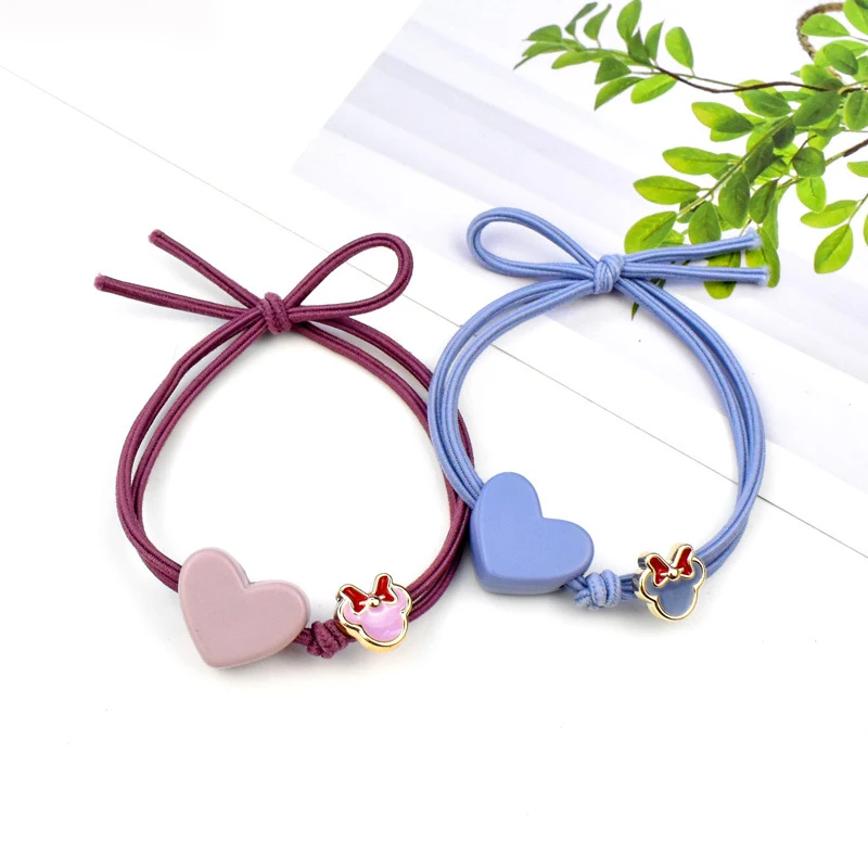 Эластичные резинки для волос с Микки Маусом девочек Матовый акриловый резиновый