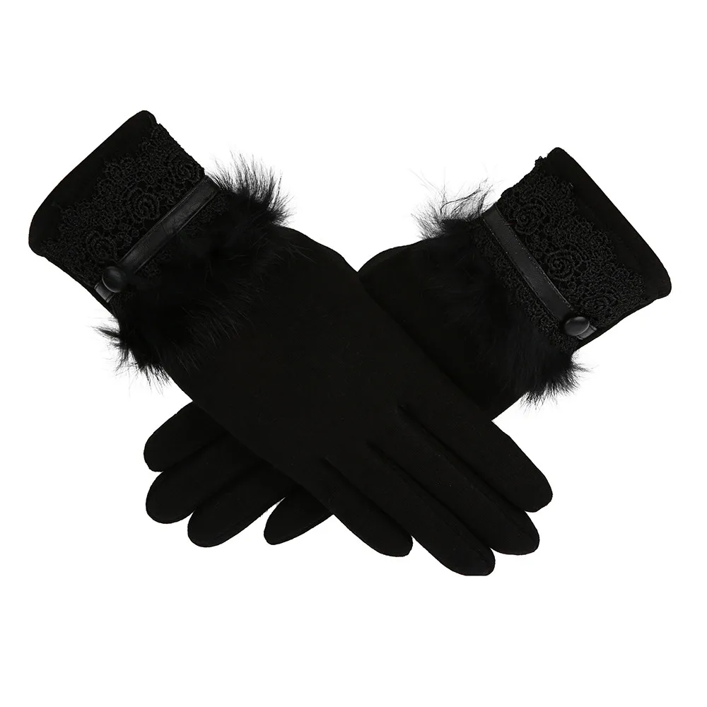 Женские кашемировые перчатки для вождения, зимние, новогодние, сохраняющие тепло, тактические перчатки на весь палец, перчатки для сенсорного экрана, Guantes Invierno Mujer - Цвет: E