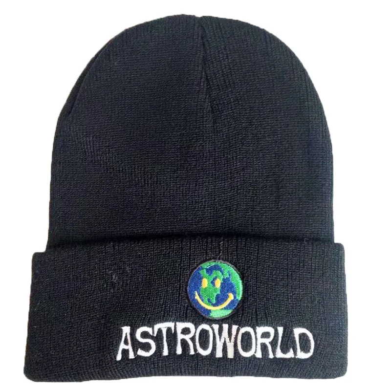 Новая мужская и женская теплая вязаная шапка с вышитыми буквами Astroworld, женская кепка с манжетами, Мужская Новая Кепка Skully - Цвет: style 4