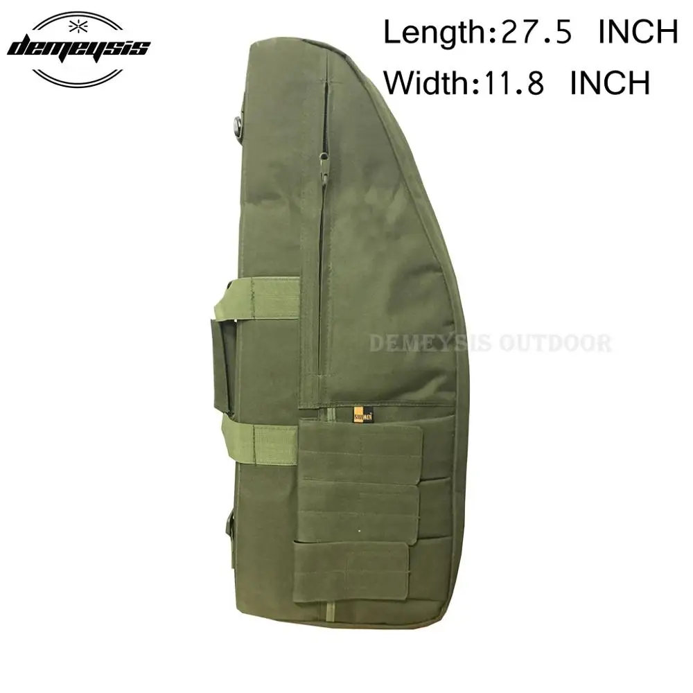 27.5inch green 3 размера нейлоновая винтовка тактическая сумка для оружия охотничья страйкбольная сумка для оружия чехол для винтовки сумка для наплечного пистолета - Цвет: 27.5inch green