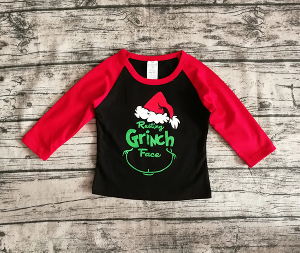 Family Christmas Matching T Shirts Mother Daughter Long Sleeve T Shirts Family Look Clothes