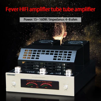 

KYYSLB M12 15~ 160W 4~8 Ohms Fever HIFI Amplifier Tube Tube Amplifier High-power Household 4.2 Bluetooth USB Tube Amplifier