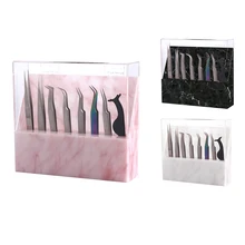 

New Arrival Eyelash Extension Storage Box Tweezers Display Stand Organizer Case Stand Holder Professional Makeup Tools Supplies