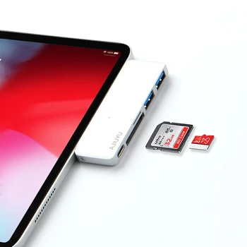 

USB C HUB For iPad Pro 12.9 11 2020 2018 Type C 3.1 Hub to HDMI USB3.0 PD Port 3.5mm USB-C Dock Adapter For MacBook