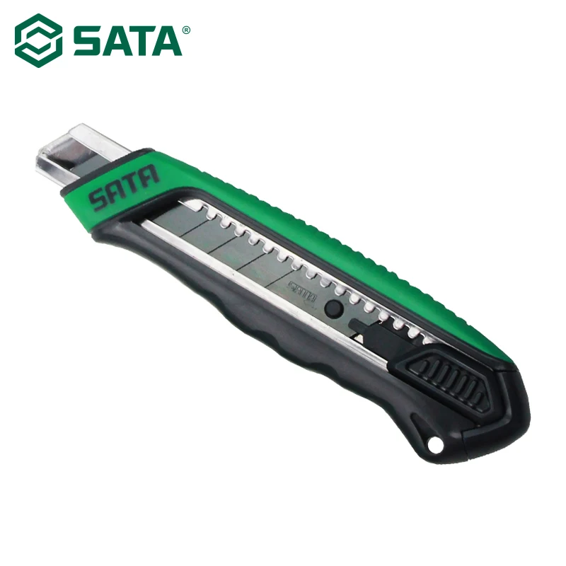 18MM SATA универсальный нож супер острый и прочный резиновый нож бумажный нож настенный бумажный нож Бытовая резка Нескользящая 93481-93483 - Цвет: 18MM