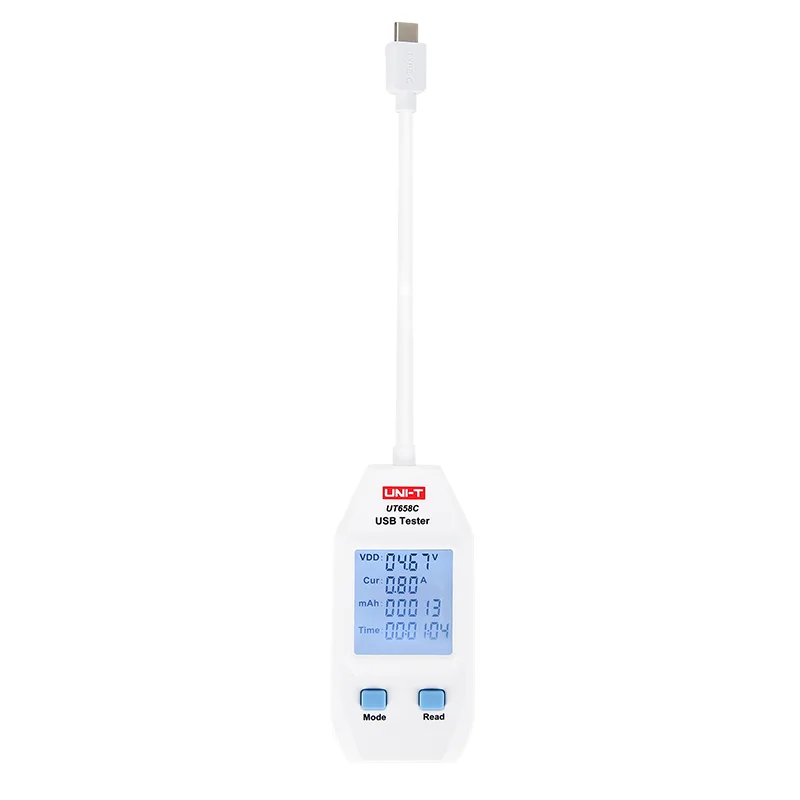UNI-T USB Тестер измеритель мощности тестер напряжения/тока/выходной мощности зарядное устройство/Мобильный детектор уровня мощности тестер серии UT658 - Цвет: UT658C