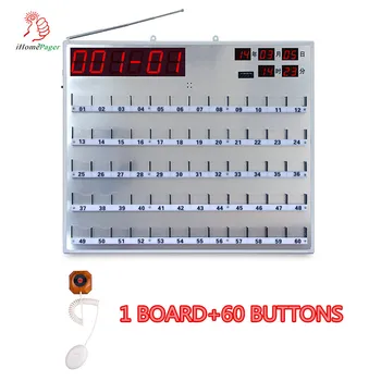 

Wireless Nurse Call System with 60 Button Hospital Board Display With Hand Held Remote Controlle Show Room Number and Bed Number