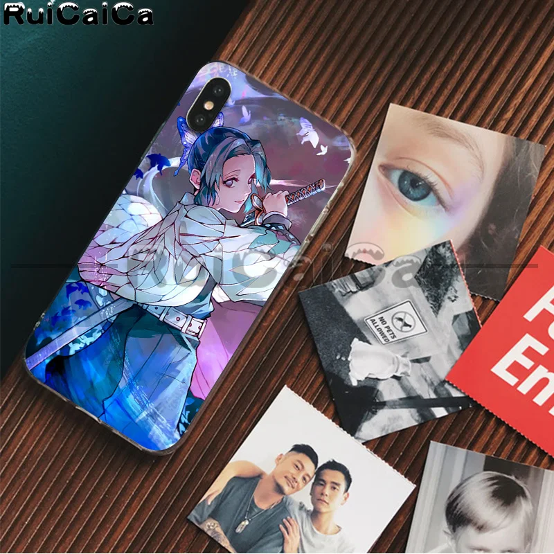A9 RuiCaiCa Demon Slayer Kimetsu No Yaiba рукоделие принт рисунок чехол для телефона iPhone 8 7 6S Plus X XS MAX 5 5S SE XR 11 11pro - Цвет: A9
