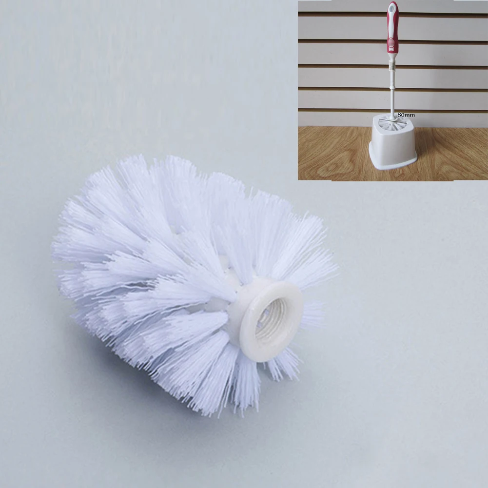 White Toilet Brush Holder Replacement Bathroom WC Clean Spare Accessories Cleaning for