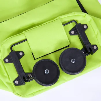 New Folding Shopping Bag Shopping Buy Food Trolley Bag on Wheels Bag Buy Vegetables Shopping Organizer Portable Bag 5