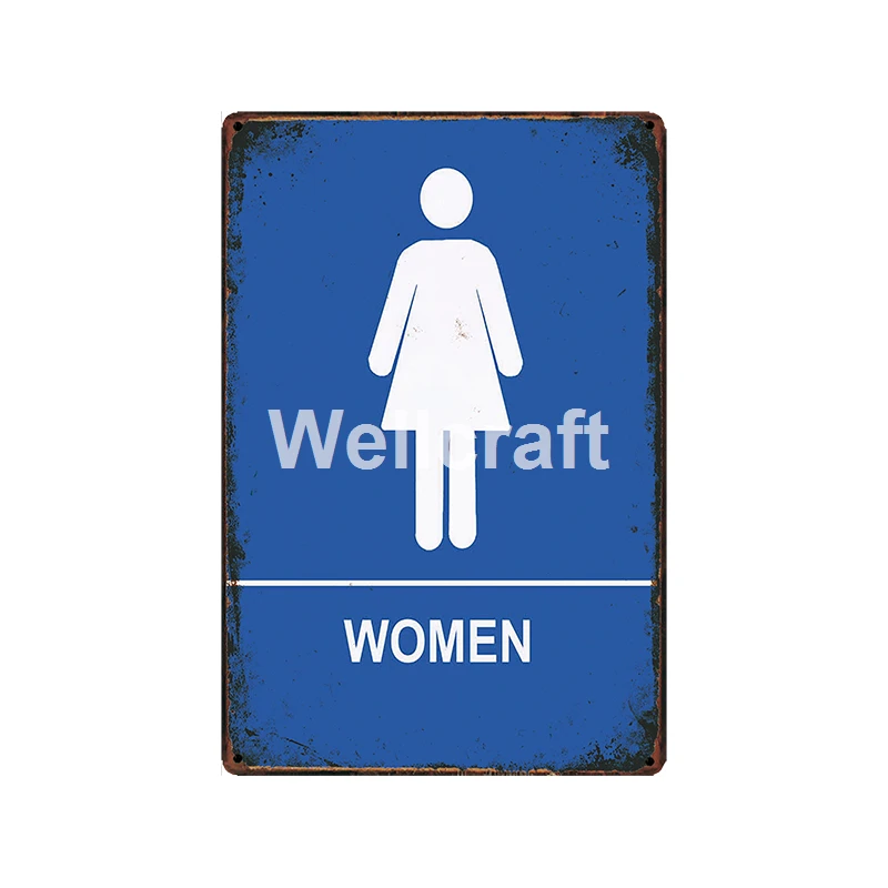 [WellCraft] Парикмахерская Туалет Wi-Fi клиент металлическая табличка настенные жестяные знаки винтажная живопись на заказ плакат Декор LT-1999 - Цвет: GLC-10384