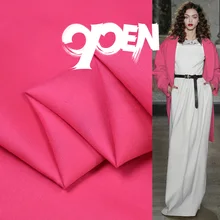 100 см* 110 см ярко-розовый шелк Dupion ткань пальто текстиль натуральный