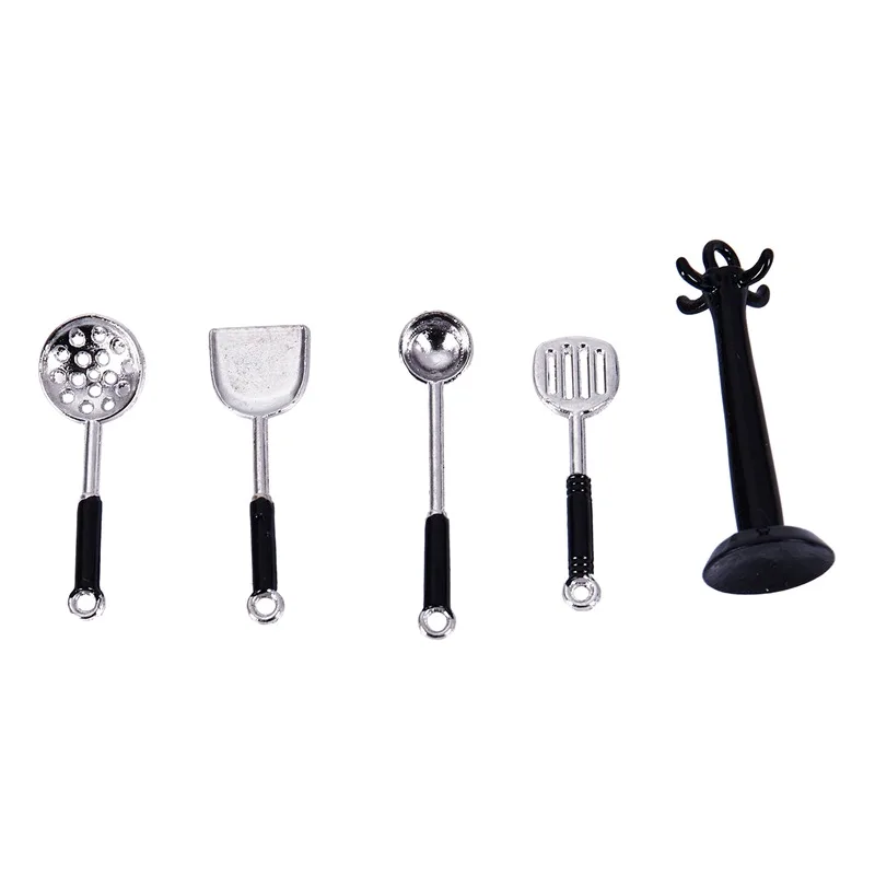 1/12 Kitchenware Cookware Set for Dolls House Miniature Home Kitchen Accessory(Shovel four pieces