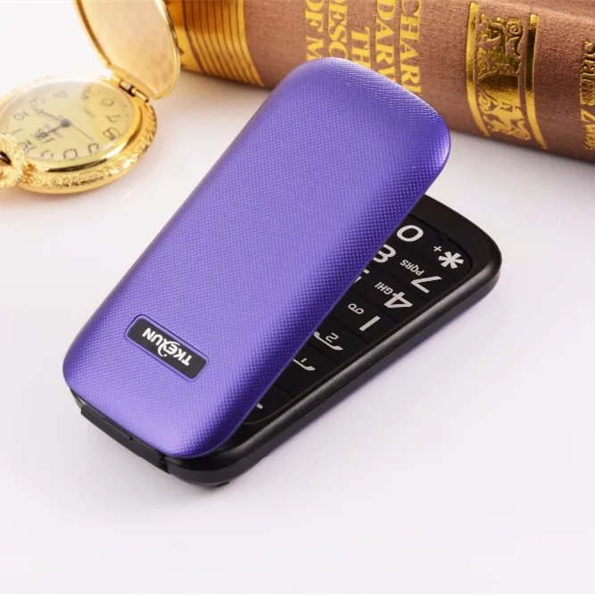 Двойной SIM Флип Мобильный телефон Bluetooth FM MP3 Vedio дешевый мобильный телефон для пожилых людей русская клавиатура TKEXUN E1190A