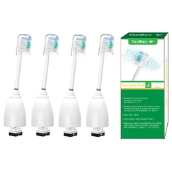 Premium Replacement Electric Toothbrush Heads for Sonic Cleaning Systems (4 PCS and box)