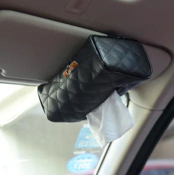 

JM Fashionable car sun visor hanging block tissue box car pump plate car tissue box car luxury accessories car accessories