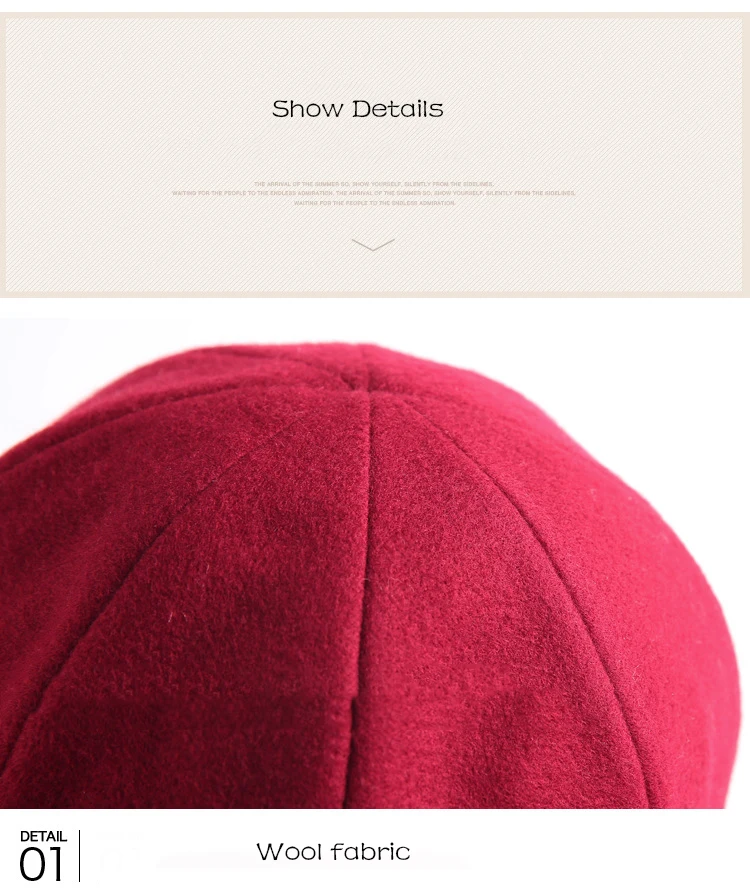 FS Wool Women Autumn Winter Pink Octagonal Cap For Ladies Stylish Artist Painter Newsboy Caps Grils Black Pink Beret Caps