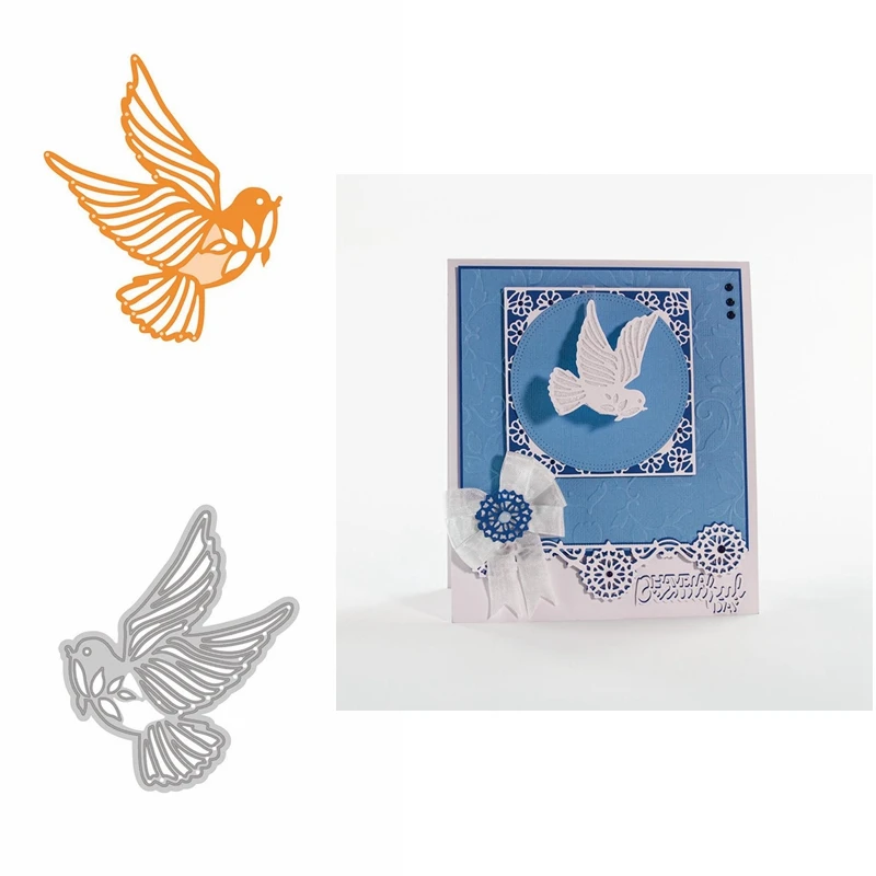 

Peace Dove With Olive Branch Die Cuts For Cards Making DIY Card Peace Dove dies scrapbooking metal cutting dies new 2019