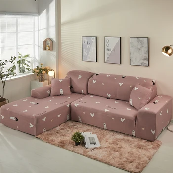 

Elastic Sectional couch cover sofa cover Plaid sofa covers for living room funda sofa chaise lounge Armchair cover+ 1 pillowcase