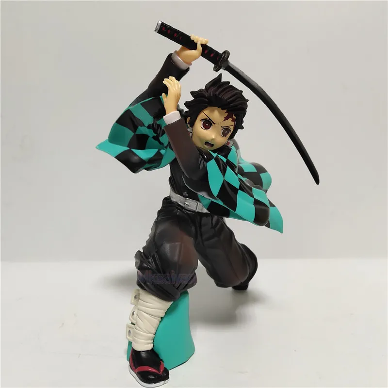 Аниме Статуэтка Kimetsu no Yaiba Kamado Tanjirou, ПВХ, фигурки, Demon Slayer, Набор для творчества, игрушки, статуэтка Tanjiou, модель, рождественские подарки