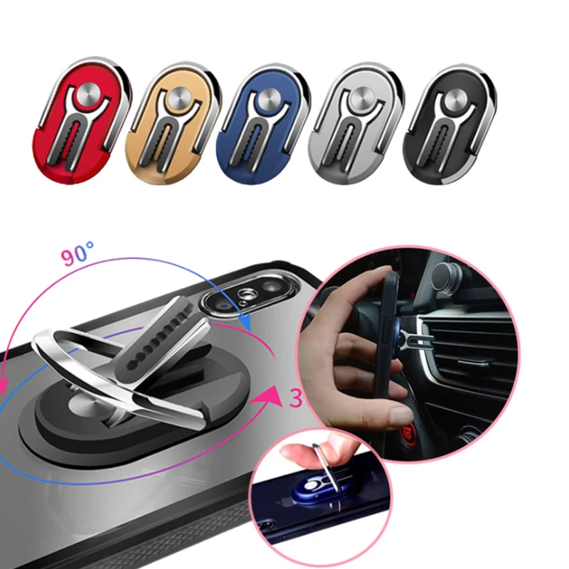 

Multipurpose Mobile Phone Holder 360 Degree Car Air Vent Clip Mount Stand Rotation with Finger Ring Phone Holder Bracket For Car