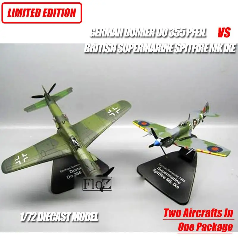 Немецкий DOMIER DO 355 PFEIL VS Британский суперморской SPITFIRE MK IXE 1/72 самолет