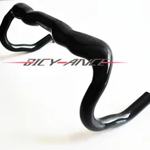 Нестандартный руль из углеродного волокна для шоссейного/шоссейного велосипеда/3 k углеродный узор без подставки