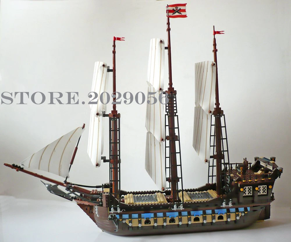 22001 корабль идеи коллекция имперский флагман Карибы корабль 1717 шт 10210 модель строительные блоки кирпичи игрушка