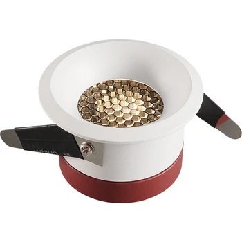 

1pc 6W 8W 10W 15W Anti-Glare LED Downlight COB high-end home improvement store hotel engineering villa indoor lighting AC85-265V