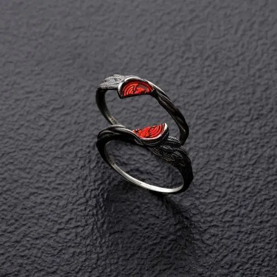 6Pcs Anime Rings for Men Anime Stainless Steel Black India  Ubuy