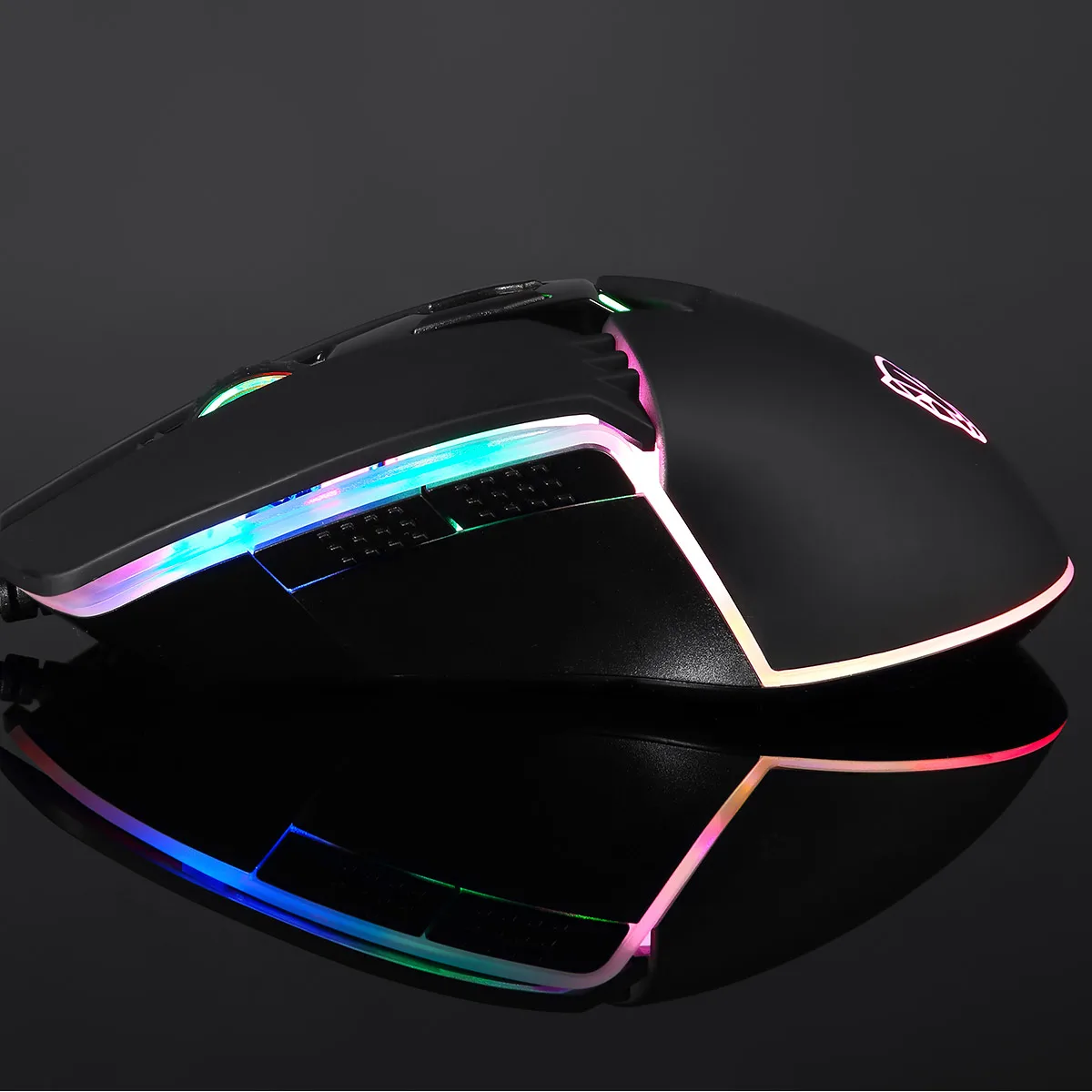 V20 RGB AP версия Проводная игровая мышь 5000 dpi USB2.0 светодиодный светящийся 3D оптическая мышь для игры черный красный