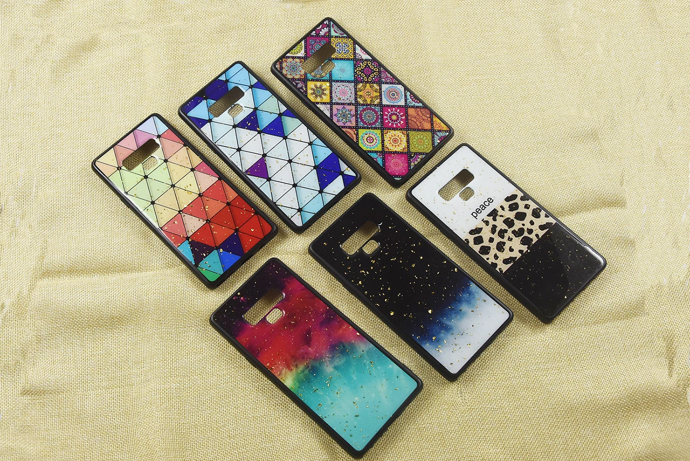 Новая золотая фольга для samsung Note 9 мобильный чехол телефона Galaxy S8 S9 Plus A50 A70 S10 S10e