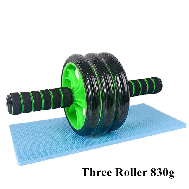 AB Roller Two Three Wheel Workout Fitness GYM Equipment Exercise At Home 5