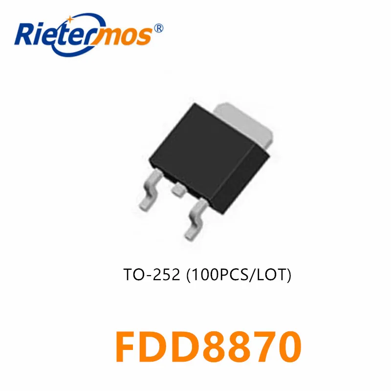 100 шт N-CHANNEL 30V FDD8870 D8870 8870 TO252 высокое качество | Электроника
