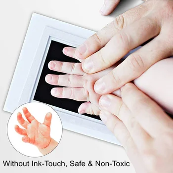 

Newborn Imprint Cards Stamp Footprint Souvenir Baby Inkless Infant Non-toxic Mess Free Safe Handprint Ink Pad