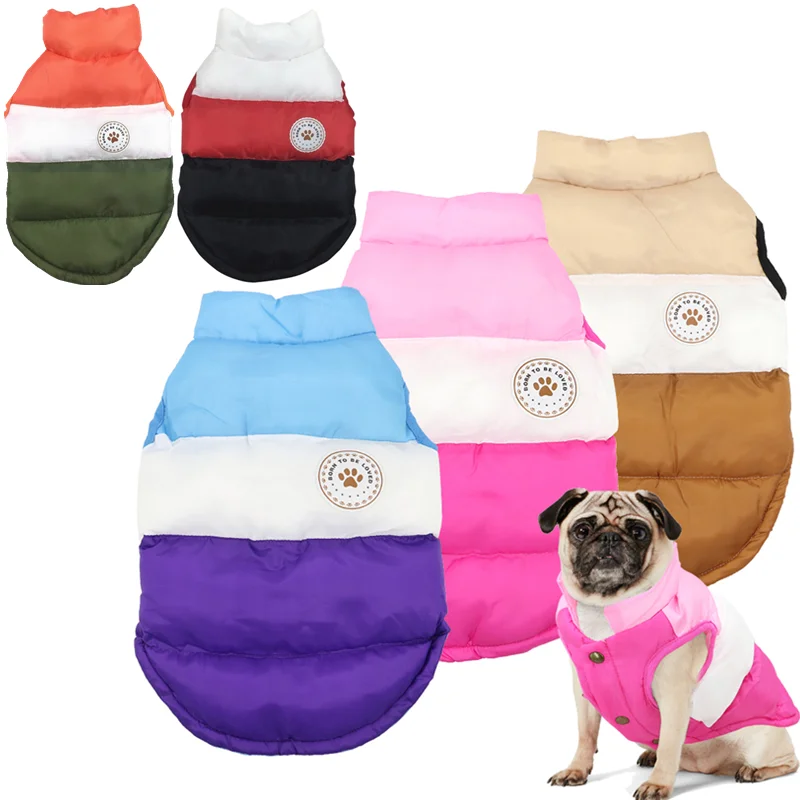 Ropa cálida para Perros Bulldog Francés, abrigo de invierno para perros, chaqueta, ropa para cachorros, disfraz, chaleco para mascotas