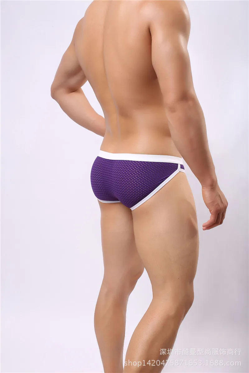 BRAVE PERSON Men's Swimming Trunks Bikini Sexy Low Waist Swim Briefs Gay Men Swimwear Swimsuit Boxers Shorts Beachwear Sunga