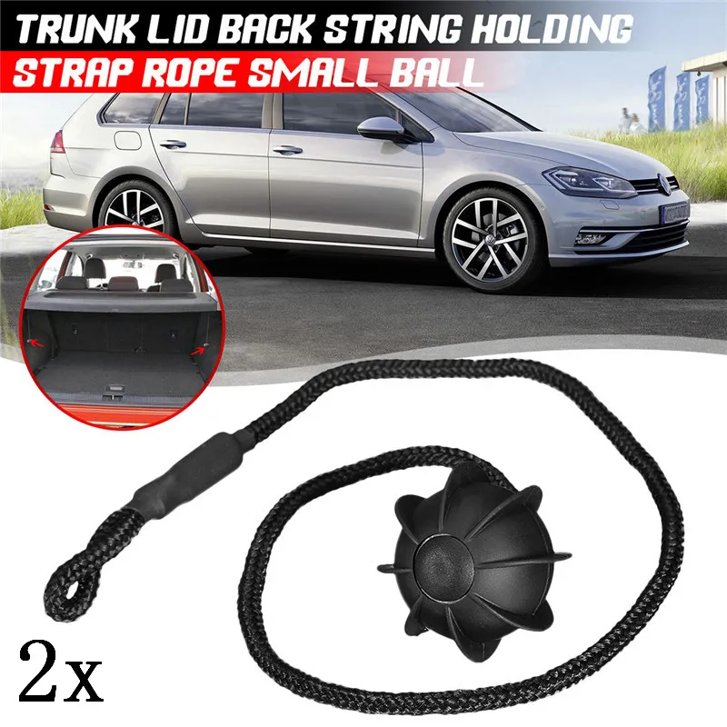 

2Pc Hatchback Parcel Shelves Trunk Lid Back Shelf String Holding Strap Rope SmallBall For VW Golf 6 GTI R20 MK5 1K6 863 447 A