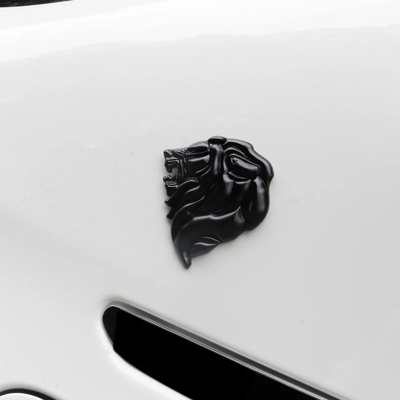 1 шт. 3D металлическая Львиная головка автомобиля боковое крыло задний багажник