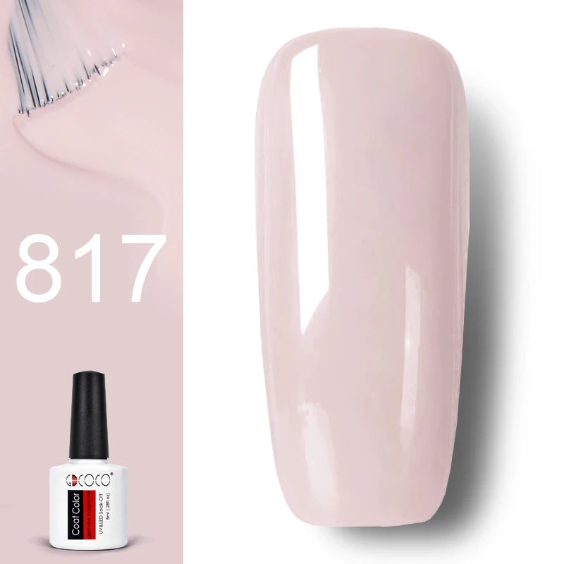 817 GDCOCO лак для ногтей nail Art Гель для дизайна Лаки 8 мл неонового цвета блестящие soak off-польский гель маникюр - Цвет: 817
