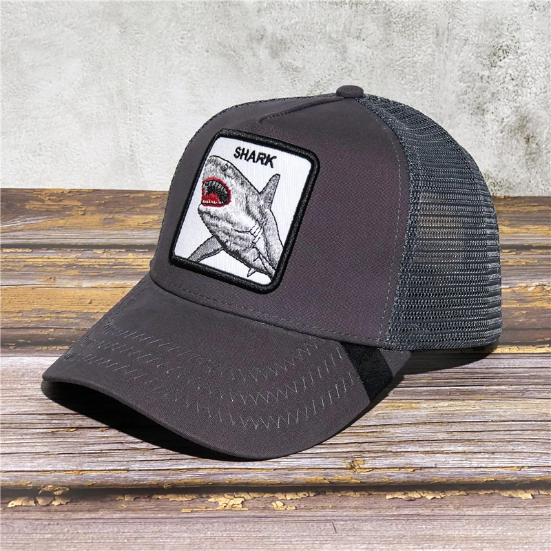 Shark Новая бейсболка Goorin Shark с вышивкой, бейсболка, бейсболка brosa, бейсболка, регулируемая бейсболка с изображением животных, бейсболка с козырьком - Цвет: Shark
