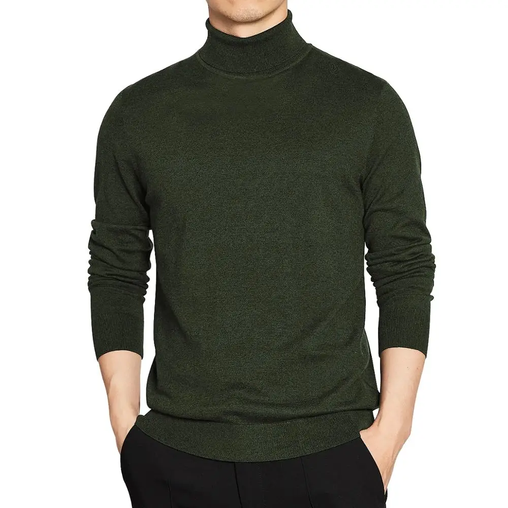 Turtleneck Sweater Men Pullover Basic Solid Turtle-Neck Sweater Male Black Wine red Green Grey Purple Knitwear Man turtleneck sweater basic sweater